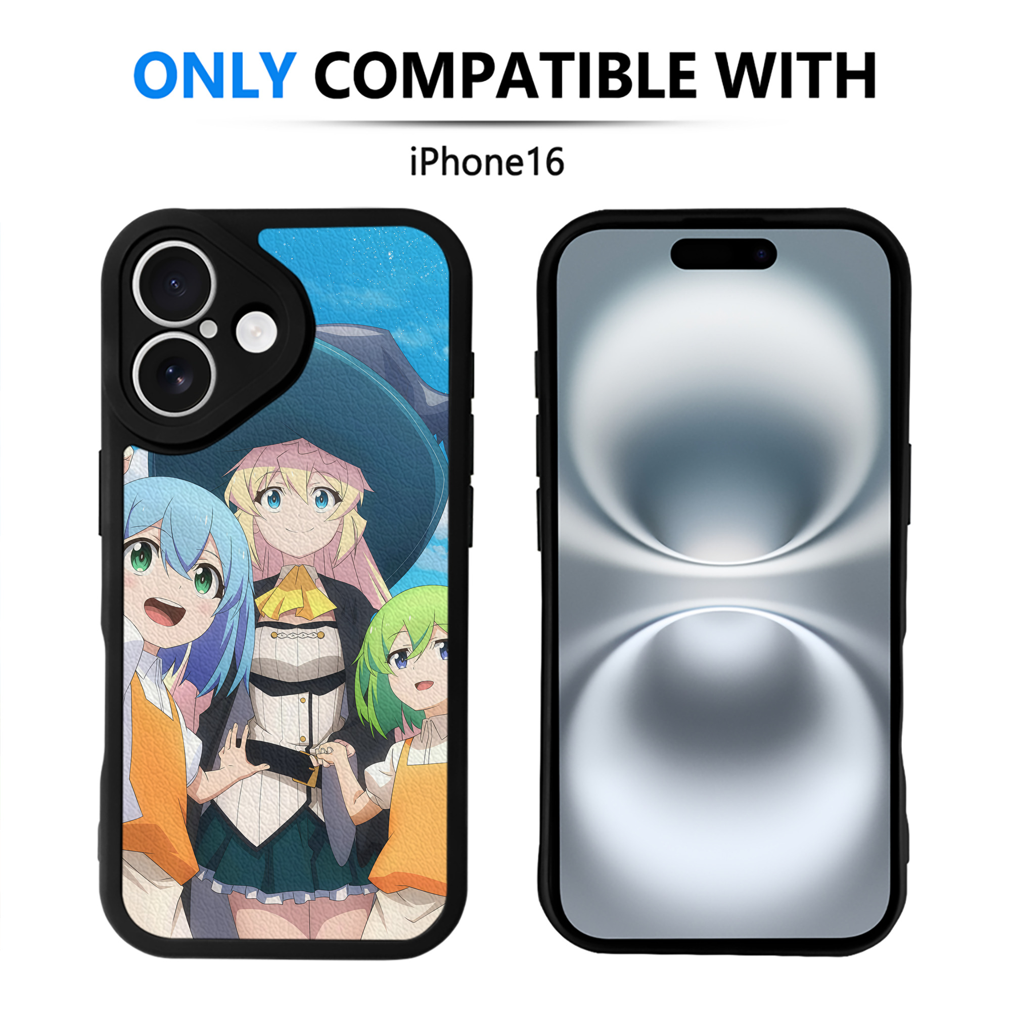 （画像用） 転スラ Regarding Reincarnated to Slime 【iPhone 16シリーズ対応】シリコンスマホケース（レザー調） 材質：シリコン